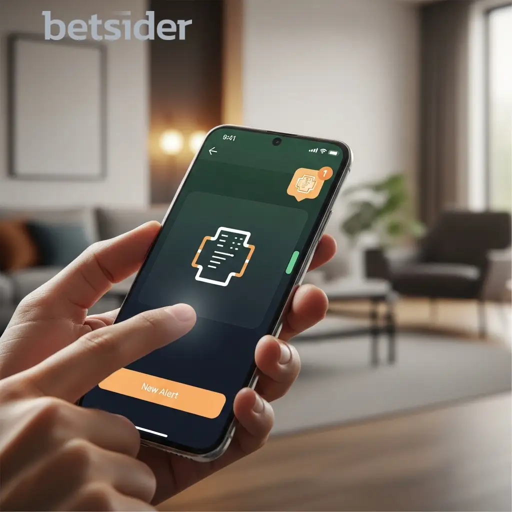 Mobile app notification alert